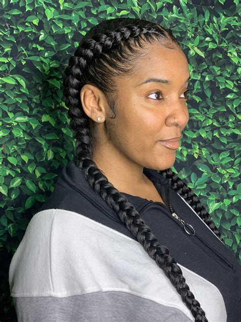 2 feed in braids styles